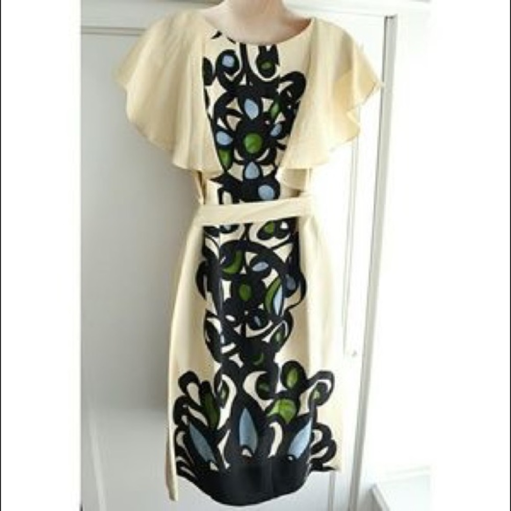 Anthro Leifsdottir Silk Printed Press Dress Sz 0 - Picture 3 of 6
